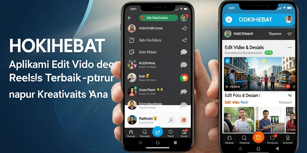 Antarmuka HOKIHEBAT yang user-friendly untuk edit video reels.