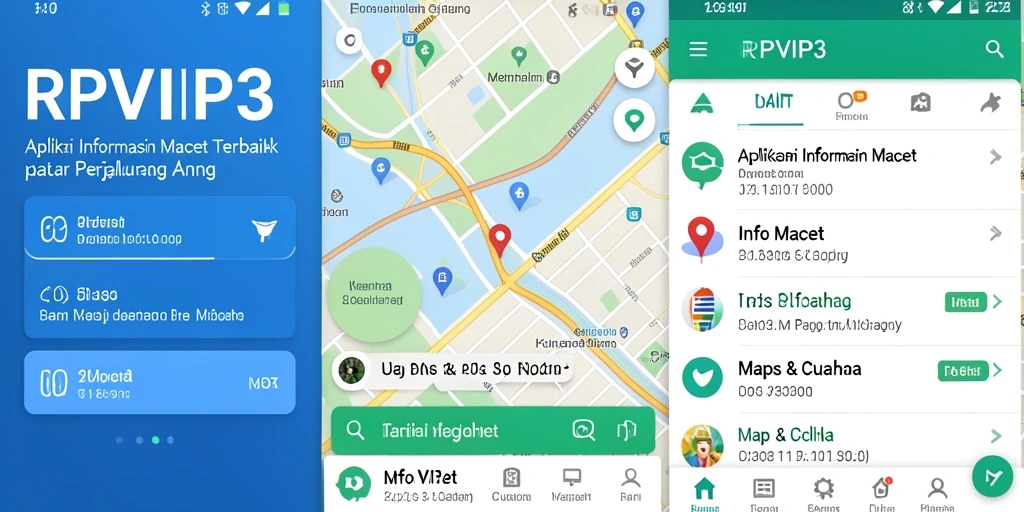 Antarmuka RPVIP3 menampilkan informasi lalu lintas dengan jelas dan informatif.