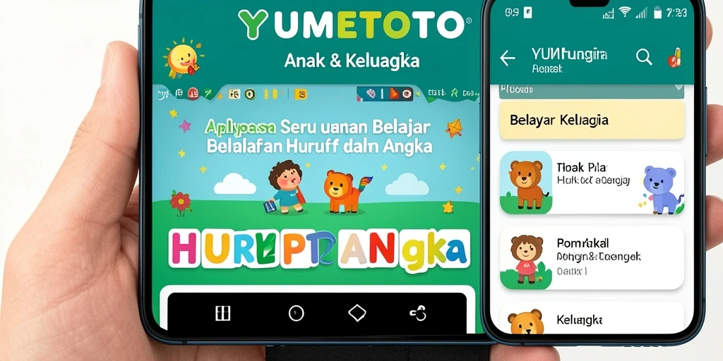 Tampilan antarmuka YUMETOTO yang menarik dan interaktif.