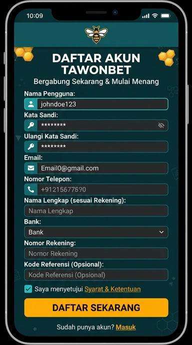 Panduan Lengkap Buat Akun Baru Tawonbet